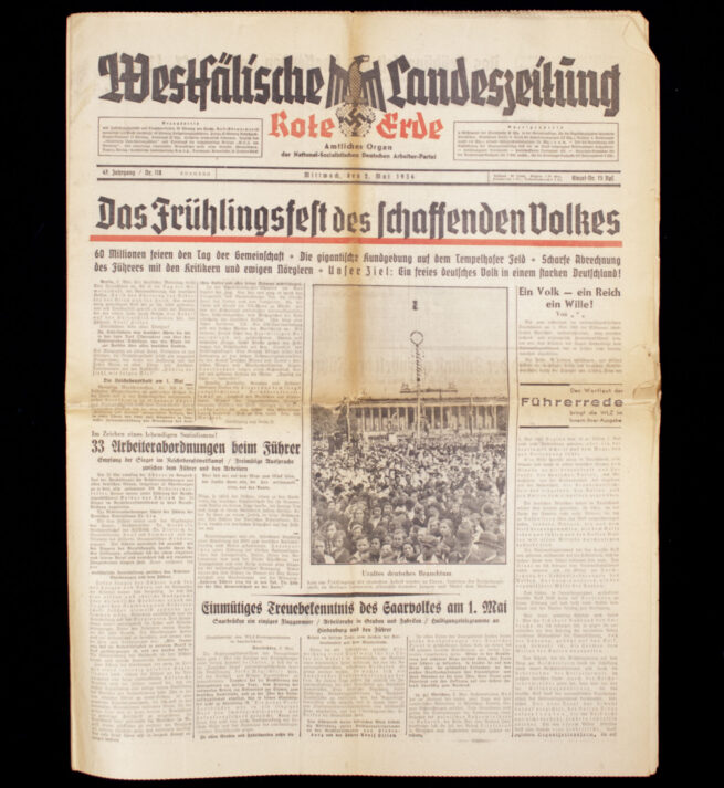 (Newspaper) Westfälische Landeszeitung - Rote Erde 2. Mai 1934