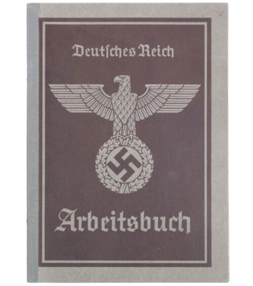 Arbeitsbuch second type from Arbeitsamt Heidenheim (Brenz) (1937)