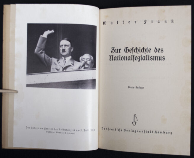 (Brochure) Walter Frank - Zur Geschichte des National Sozialismus