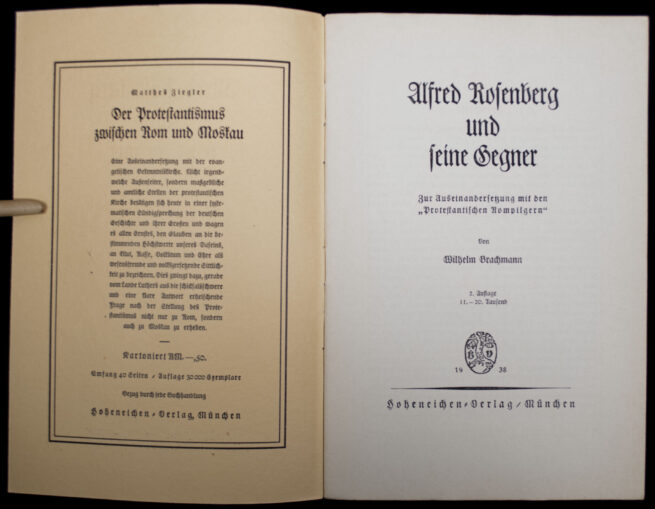 (Brochure) Wilhelm Brachmann - Alfred Rosenberg und seine Gegner (1938)