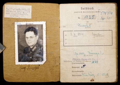 Soldbuch - Stamm-Komp-Pi.Ers.Btl.33 (1944)