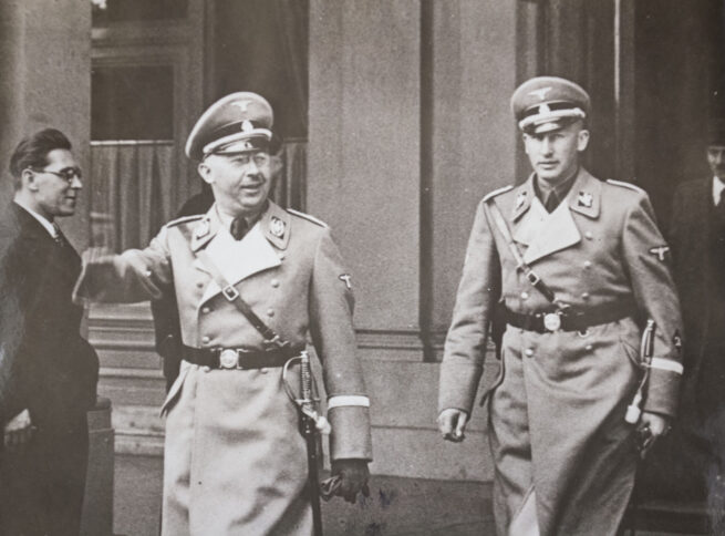 (Pressphoto) Heinrich Himmler and Reinhard Heydrich (23x18 cm)
