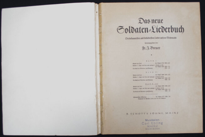 (Book) Das neue Soldaten Liederbuch (Band III) - Large edition for Piano