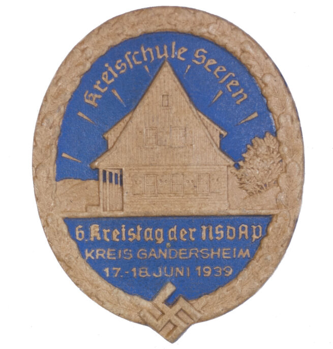 6. Kreistag der NSDAP Kreis Gandershiem 17.-18.Juni 1939 - Kreisschule Seelen abzeichen