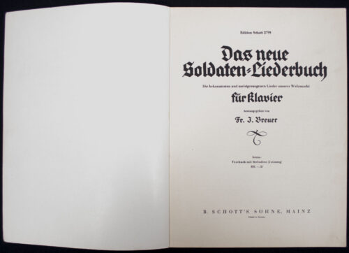 (Book) Das neue Soldaten Liederbuch (Band 1) - Large edition for Piano