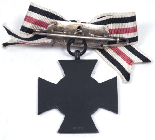 Witwenkreuz (Für Hinterbliebene) single mount with ribbon bow (maker Ws)