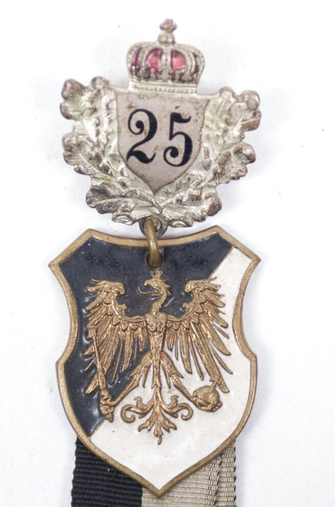Presussischer Landeskriegerverband ribbon (with 25 year membership attachment)
