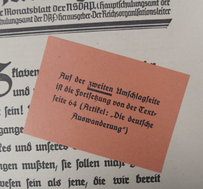 (Magazine) Der Schulungsbrief - 4. Folge, 1940