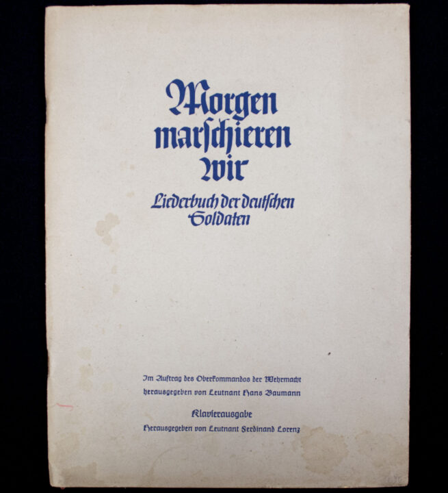 (Book) Morgen marschieren wir- Klavierausgabe - Liederbuch der deutschen Soldaten (1941)
