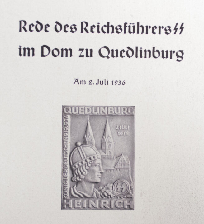 (SS Brochure) Rede des Reichsführers-SS im Dom zu Quedlinburg