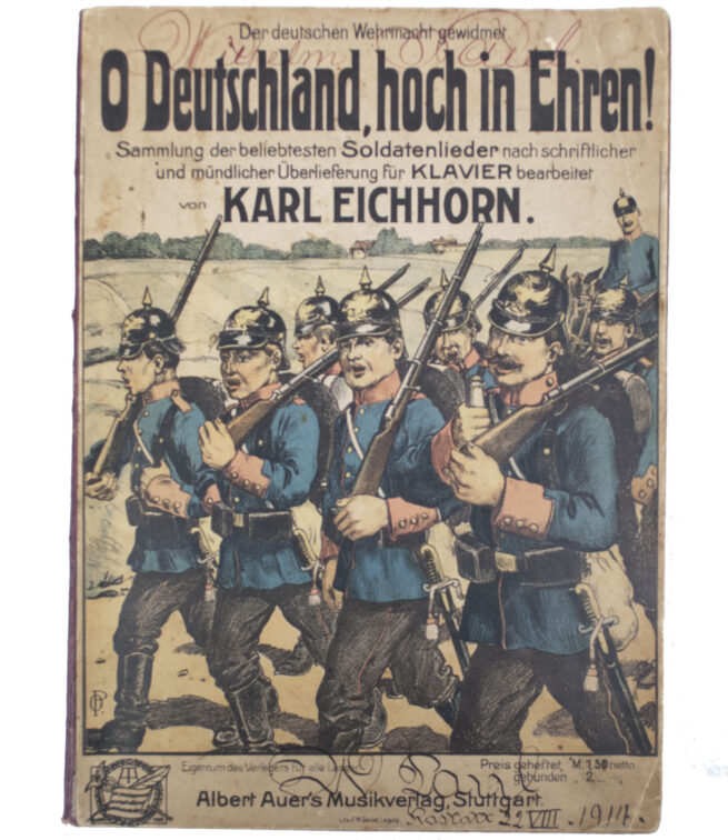 (Book) O Deutschland, Hoch in Ehren! (1914) Large format for piano
