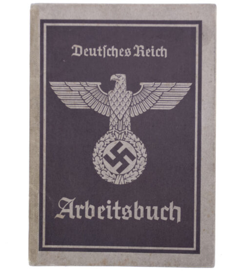 Arbeitsbuch second type from Arbeitsamt Teplitz-Schönau (1939)