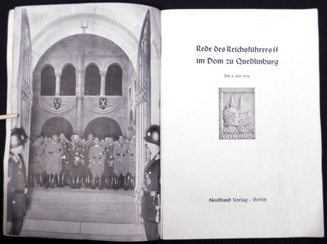 (SS Brochure) Rede des Reichsführers-SS im Dom zu Quedlinburg
