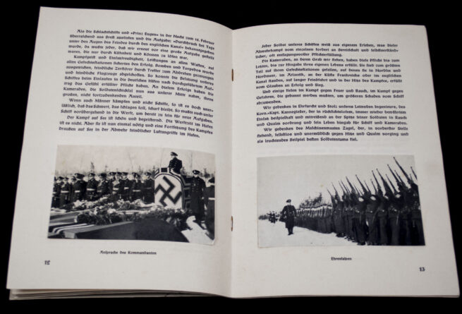 (Book) Dem Gedenken unserer - Beisetzungsfeier der im Februar 1942 Gefallenen Soldaten des Schlachtschiffes Gneisenau (1942)