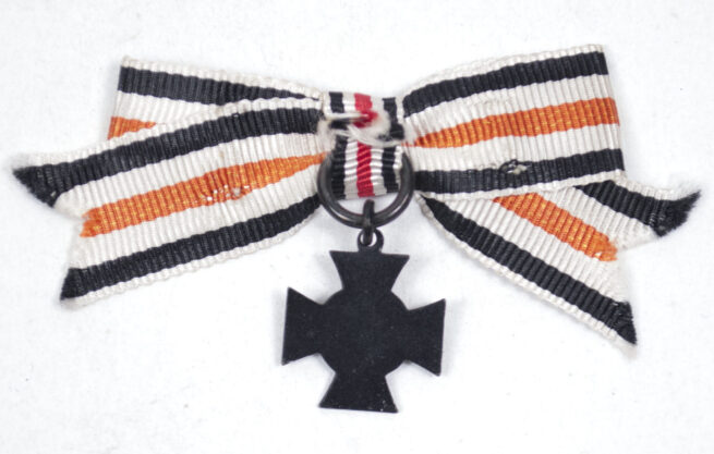 Witwenkreuz (Für Hinterbliebene) miniature single mount with ribbon bow