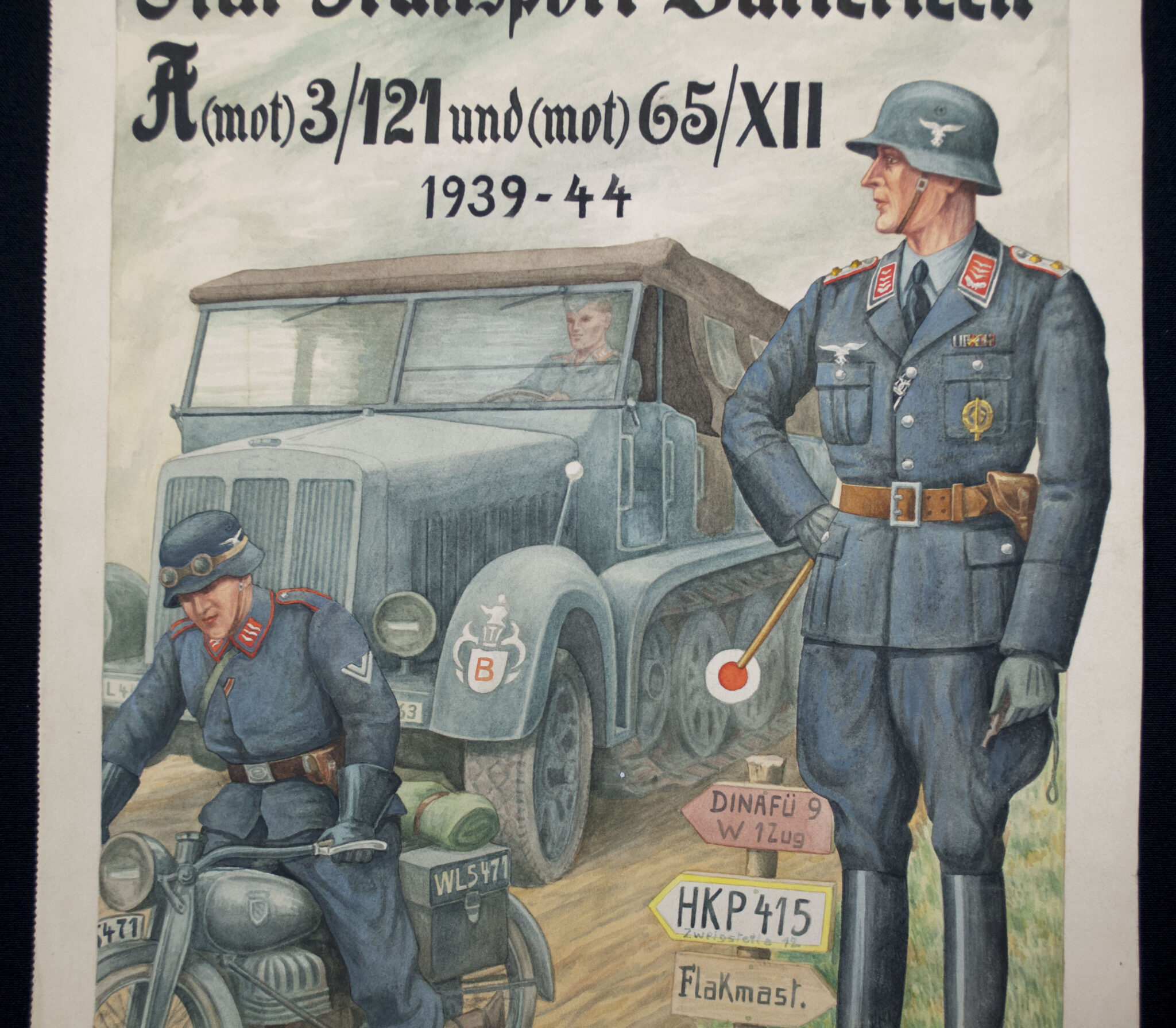 Flak-Transport-Batterieen A(mot) 3121 und (mot) 65XII - 1939-1944 commemorative citation