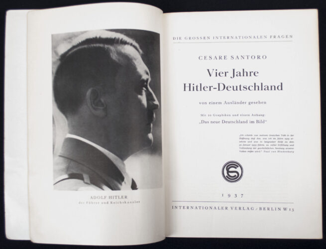 (Book) 4 Jahre Hitler-Deutschland 1933-1937