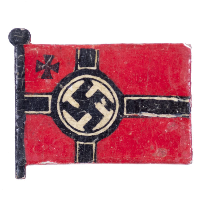 Winterhilfswerk (WHW) Reichskriegsflagge abzeichen made of Wood