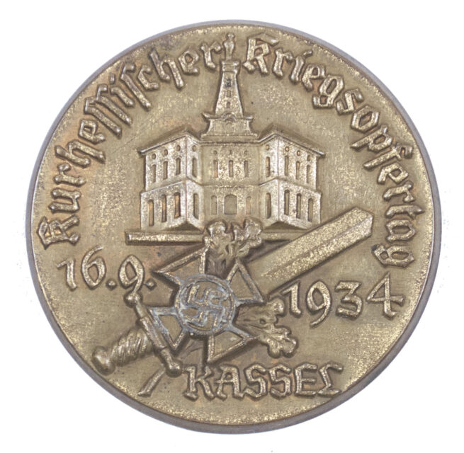 Kurhessischer Kriegsopfertag 16.09.1934 Kassel abzeichen