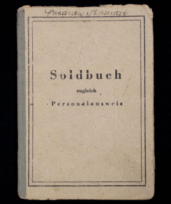 SS Polizei Soldbuch from Reichenberg (1945)