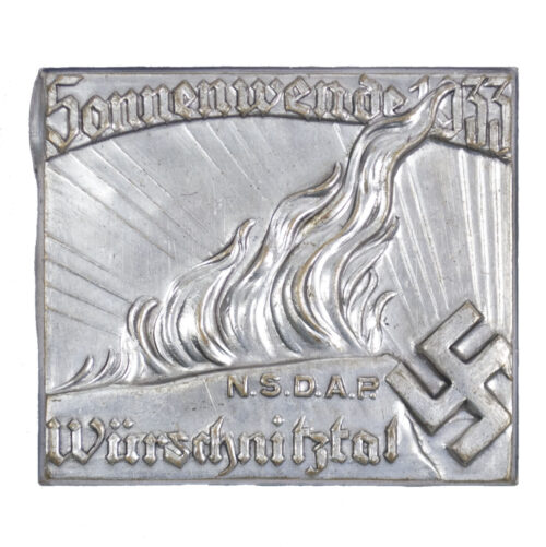 NSDAP Sonnenwende 1933 Würschnitztal abzeichen