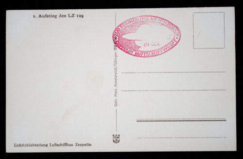 (Postcard) Zeppelin - Aufstieg des LZ 129