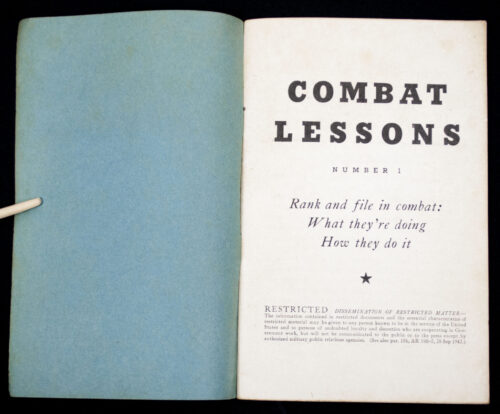 (USA) WWII Combat Lessons Number 1 Rank And File In Combat What They're Doing How They Do It (1942)