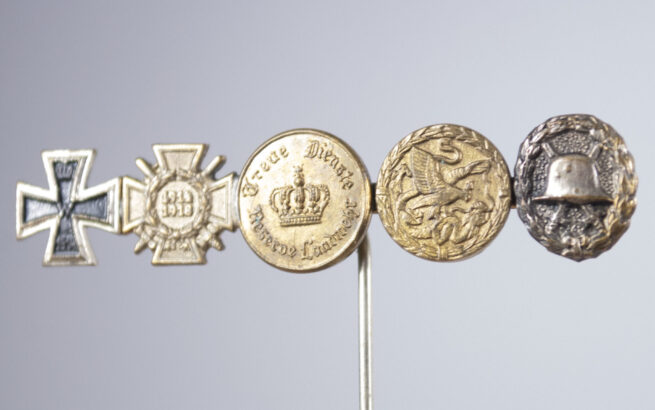 Veterans medal stickpin with EK2, FEK, TD, China campaign medal, VWA