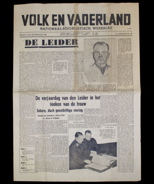 (NSB Newspaper) Volk en Vaderland 11e Jaargang No.19 - Vrijdag 14 Mei 1943