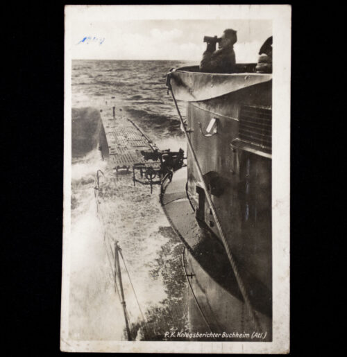 (Postcard) P.K. Kriegsberichter Buchheim (Atl.) - Auf der Brücke eines deutschen U-Bootes