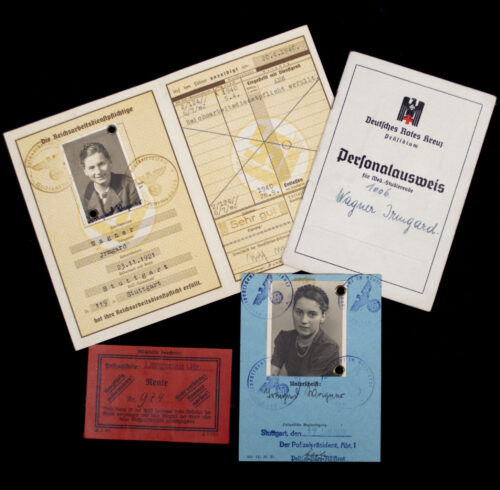 Deutsches Rotes Kreuz (DRK) and Reichsarbeitsdienst (RAD) pass grouping