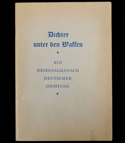 (Brochure) Dichter unter den Waffen. Ein Kriegsalmanach deutscher Dichtung (1941)