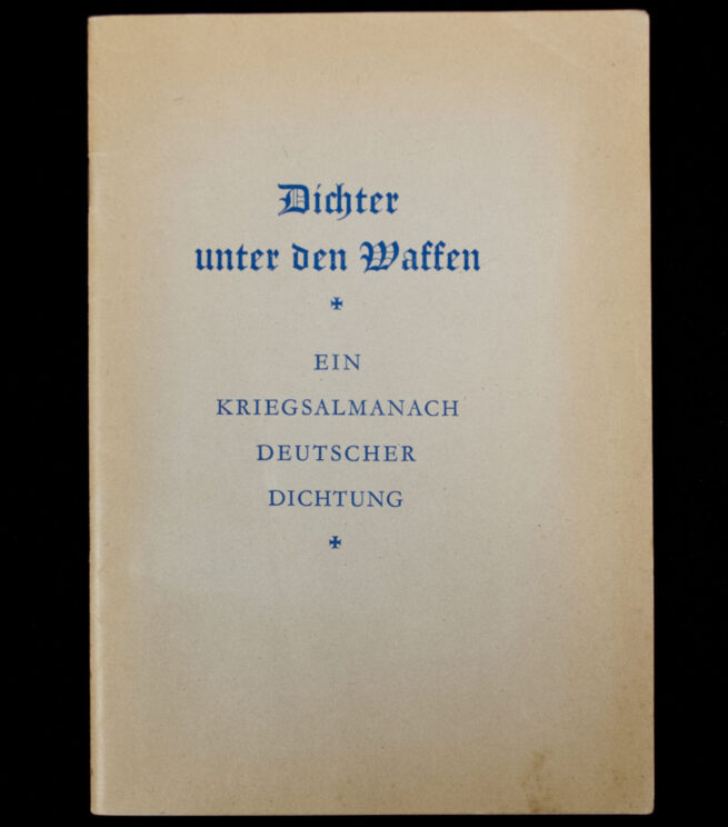 (Brochure) Dichter unter den Waffen. Ein Kriegsalmanach deutscher Dichtung (1941)