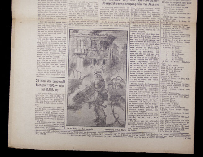 (NSB) Weerafdeling (WA) Zwarte Soldaat Newspaper 5e Jaargang No.11 - 22 November 1944