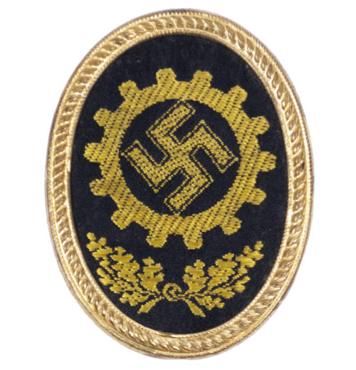 Deutsche Arbeitsfront (DAF) Visor cap badge (RZM marked)