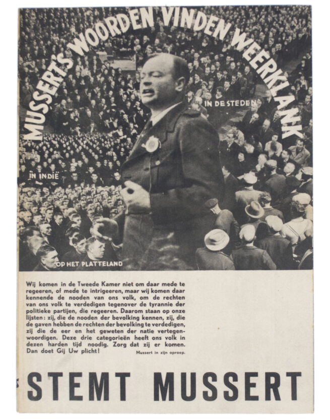 (NSB) National Elections 1937 large propaganda folder