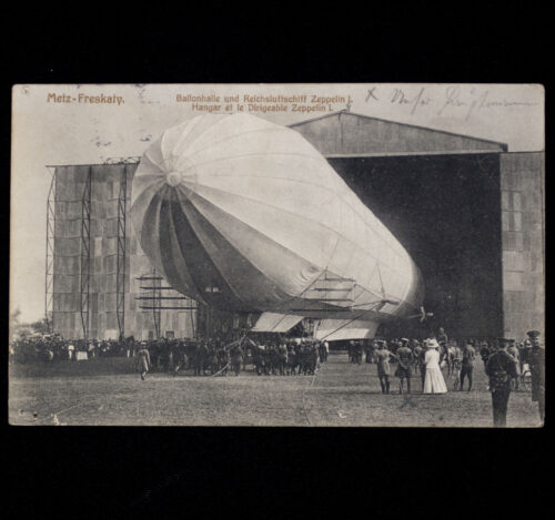 (Postcard) Ballonhalle und Reichsluftschiff Zeppelin I