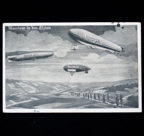 (Postcard) Zeppelin - Deutscher Luftflotten Verein - Manöver in den Lüften