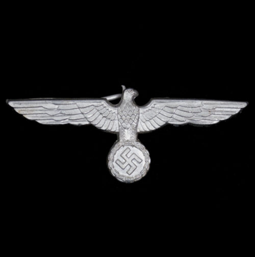 WWII German aluminium visor cap eagle