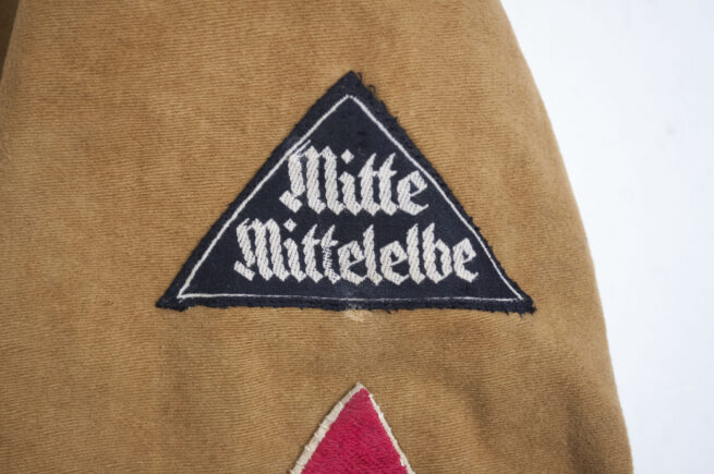 Bund Deutsche Mädel (BDM) Klettervest “Mitte Mittelelbe” with black trousers