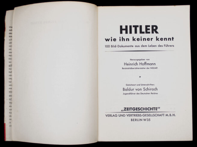 (BookBrochure) Hoffmann - Hitler Wie Ihn Keiner kennt + Wilt u de Waarheid weten