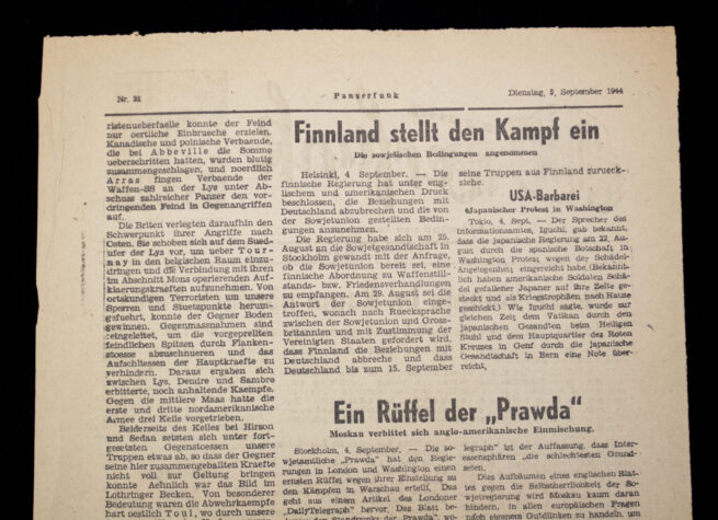 Panzerfunk - Nachrichtenblatt einer Panzerarmee Nr. 21 (1944) RARE!