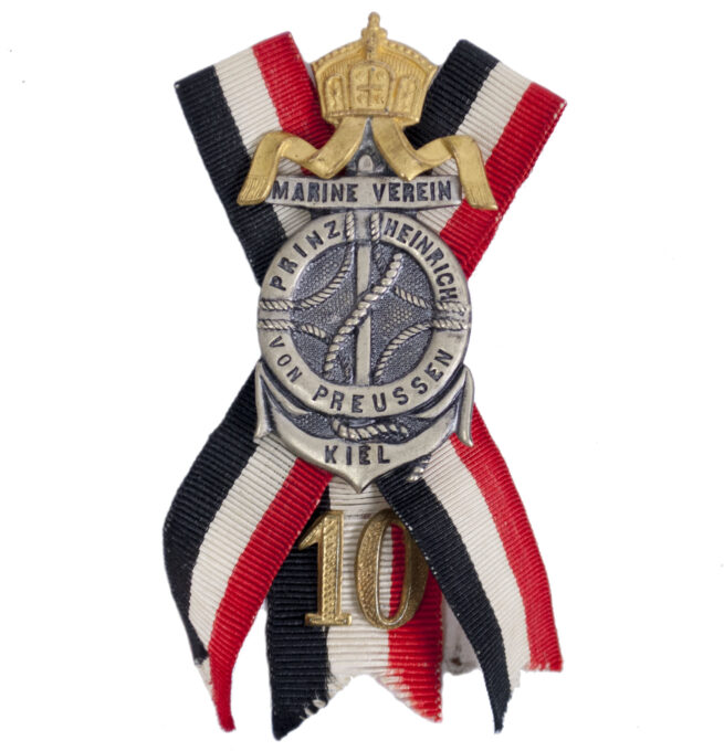 WWI German veterans badge Marine Verein Prinz Heinrich von Preussen Kiel