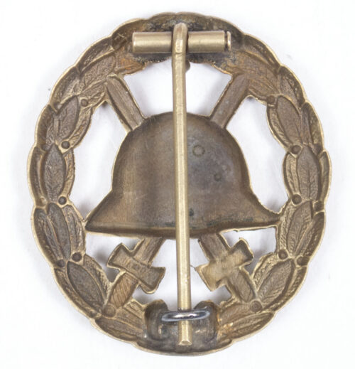 WWI Imperial Verwundetenabzeichen in Mattgelb (Gold) durchbrochen (1918)