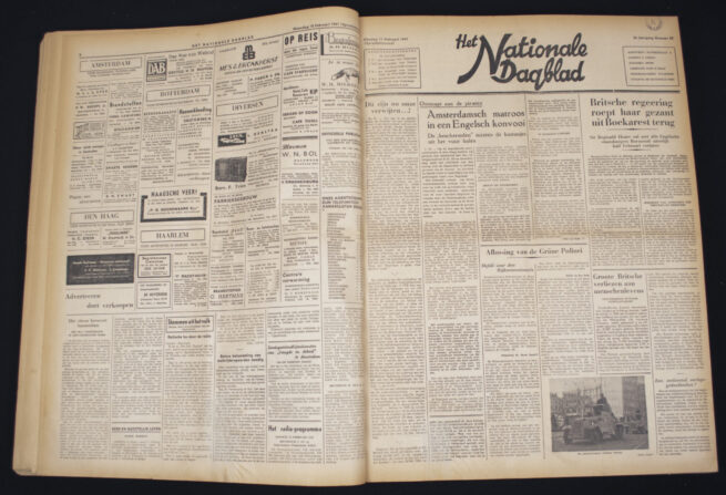 (NSB) Het Nationale Dagblad year 1941 January-june (± 150 editions!) - EXTREMELY RARE!!!!