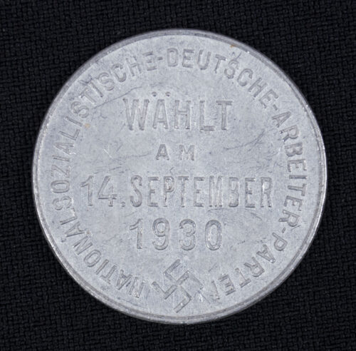 Adolf Hitler Election propaganda coin Wahlt am 14 September 1930