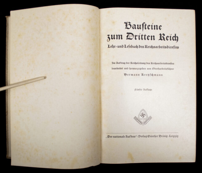 (Book) Bausteine zum Dritten Reich (1935)