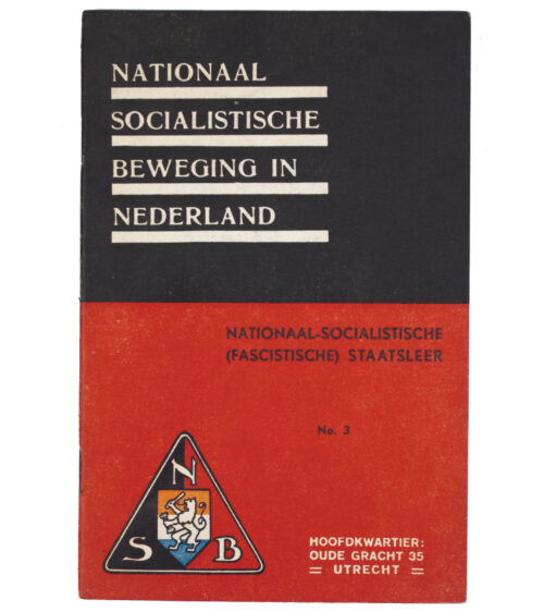 (Brochure) NSB - Nationaal-Socialistische (fascistische) Staatsleer No.3