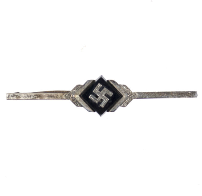 WWII German elongated swastika brooch