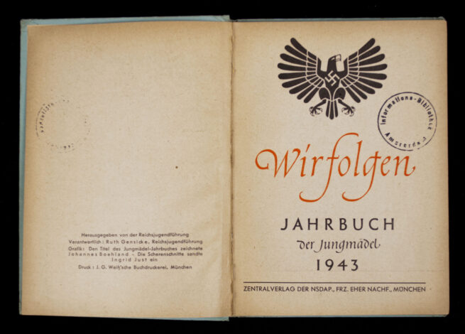 (Bund Deutscher Mädel (BDM) Wir Folgen - Jahrbuch der Jungmädel 1943